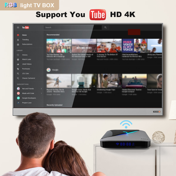 A95X F3 Air Android 9.0 WiFi Smart TV-box 4GB+32GB