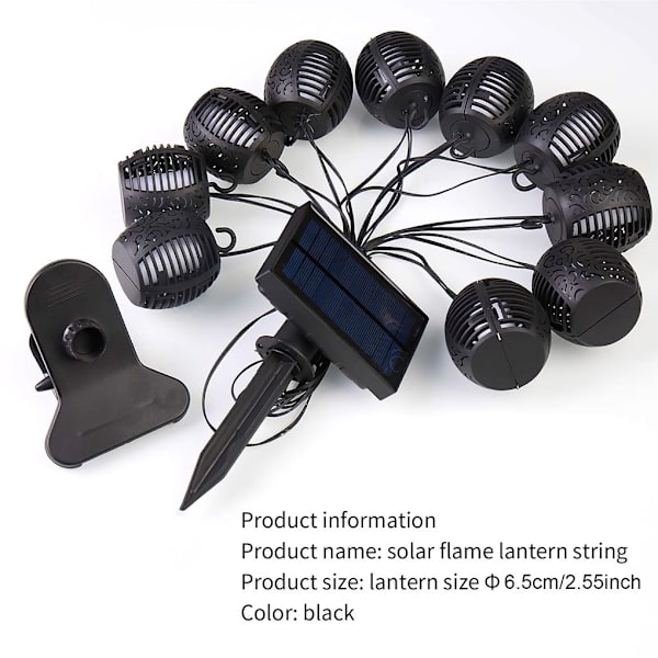 Solcellslampa Ornament Dekorativa Laddningsbara LED-lampor