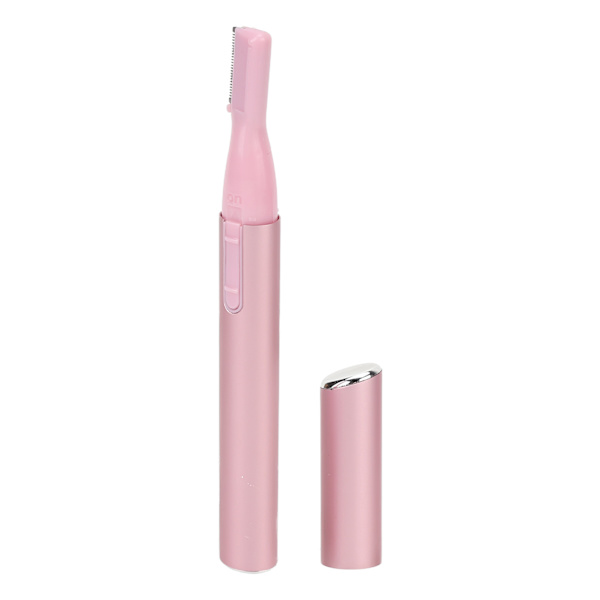 Øjenbrynstrimmer i Aluminium Mini Elektrisk Bærbar Pink Gentle Ansigtshårfjerner til Kvinder