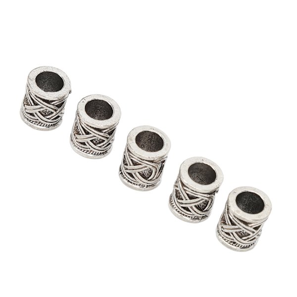 20PCS Skäggpärlor Retro Legering Flerfunktionella Hårpärlor för DIY Smyckesdekoration