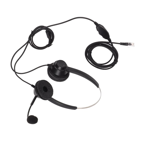 Asiakaspalvelun kuulokemikrofoni, melunvaimennus, RJ9-liitin, binaural, langallinen puhelin, kuulokkeet mikrofonilla VOIP-puhelimiin