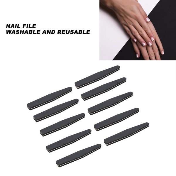 10 stk. neglefil buffer slibeblok Manicure værktøj Dobbeltsidet neglefil blok til akryl gel negle