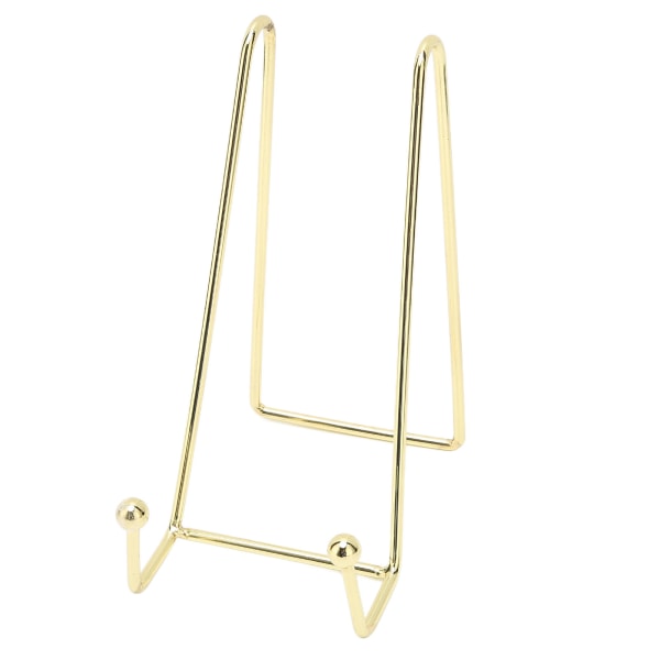 Nagelkonst Displaybräda Stativ Stabil Elegant Metall Multifunktionell Bildramshållare Stativ Guld