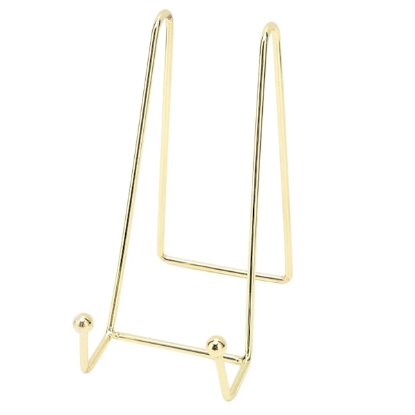 Neglekunst Display Board Stativ Robust Elegant Metall Multifunksjon Bilde Ramme Holder Stativ Gull