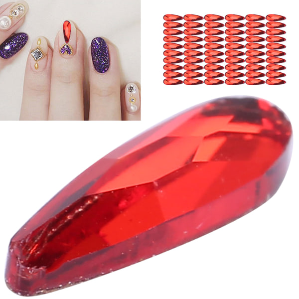 60 stk. Negle Rhinestones Drop Glitter Krystal DIY Negle Tilbehør Skinnende Manicure Værktøj618