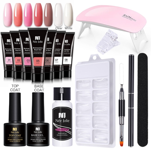 Nagelgellackset nagelset polygelset #01