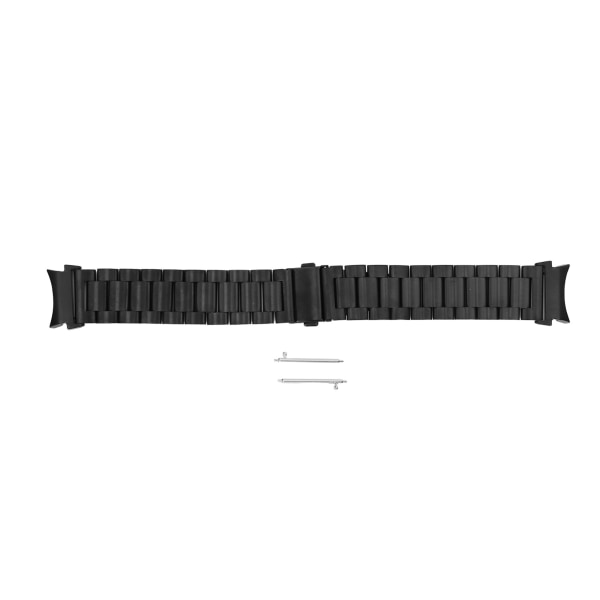 20 mm metal urrem Rustfrit stål håndledsrem Armbånd urrem til Galaxy Watch 4 Black