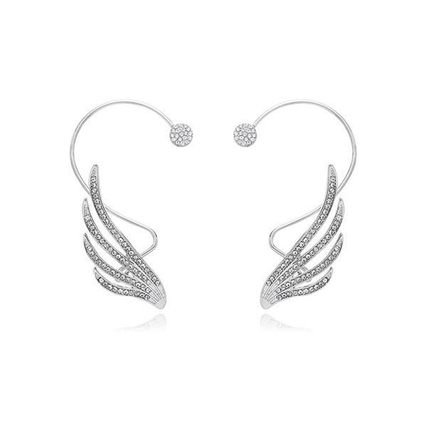 Engel Øreringe Mode Glitter Engel Øreclips Studs Øreringe til Kvinder Valentinsdag Fødselsdag Gave