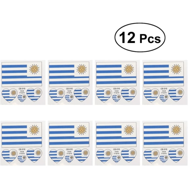 12 pcs World Cup2022 Country flag matches stickers