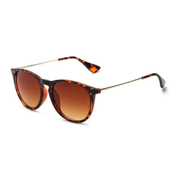 Retro Sunglasses Leopard Brown Glass