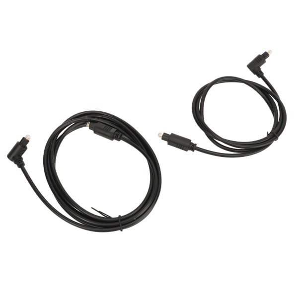 Optisk lydkabel rett vinkel 360 grader roterbar digital fiberoptisk kabel for TV-stang Høyttaler AV-mottaker 3,3 fot