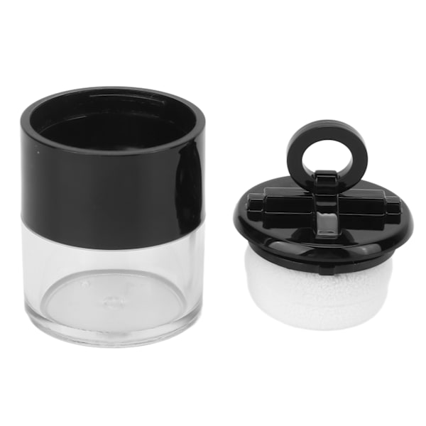 Tomt Löspuderburk Mini Bärbar Tomt Makeup Puderbehållare med Flockpuff (Svampform)