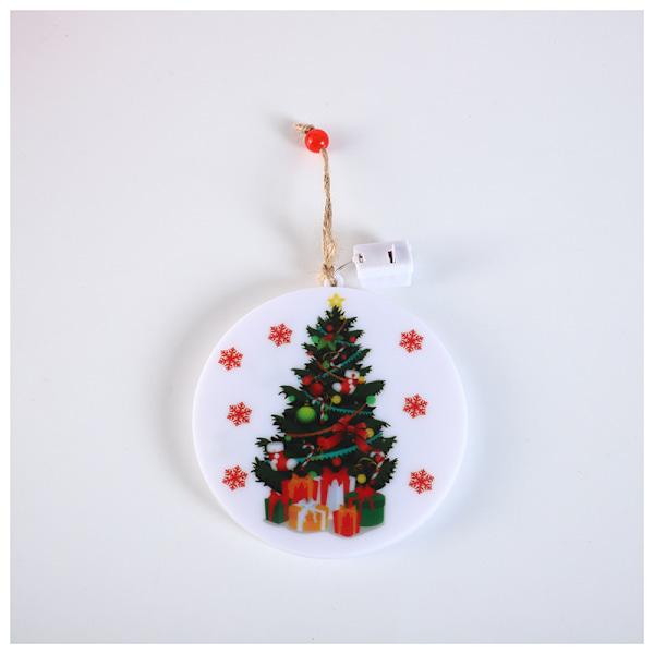 Joulupukki Koristevalot Joulukuusi Ripustus Joulufestivaali Kiinnike Koriste Valoketju Warm White Santa Claus 12 * 12cm