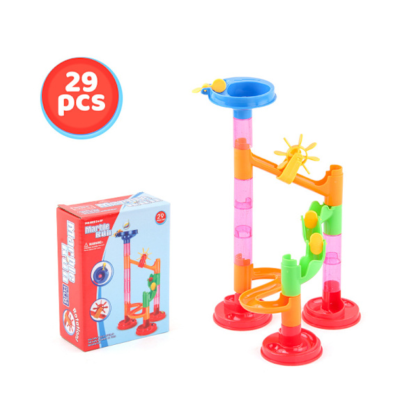 Kulabana Stor Partikel Glidkula Byggklossar Pussel Monteringsskena Byggklossar Leksaker 29pcs-B