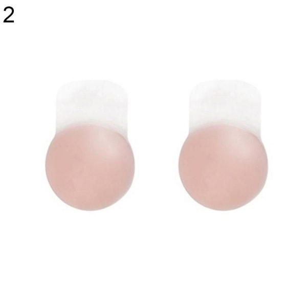 2-Pak Bekväm Självhäftande Silikon Nipple Cover Blomma 10cm