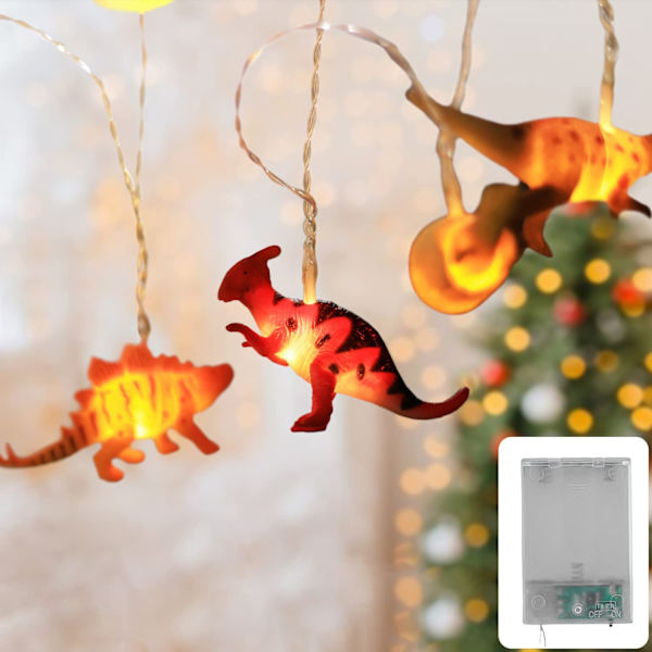 3 meter LED-batteridriven nattlampa Dino-dekoration