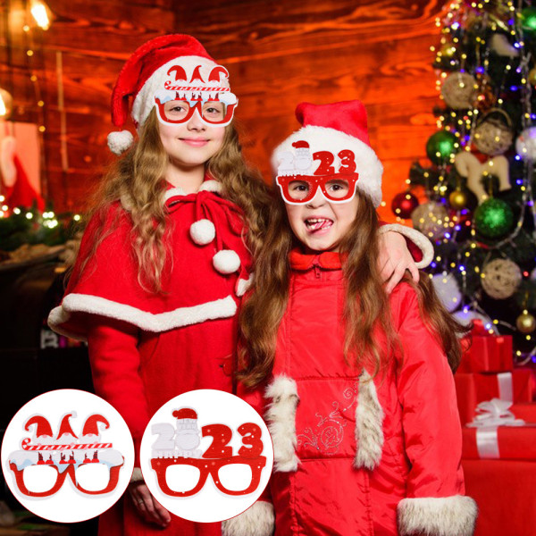 2023 Ny julefiltduksbriller Voksen- og barnefestdekorasjon 11 Average Size