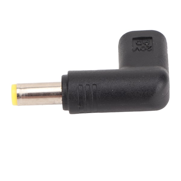100W PD USB 3.1 Typ C Hon USB C till DC 18.5‑20V 5.5x1.7mm Adapter PD Emulator Trigger 90 Grader Vinklad