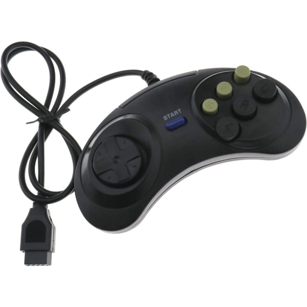 6-knapspil controller kablet joystick