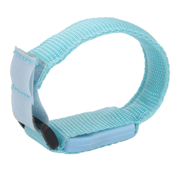 2cm Armband med LED-ljus för nattlöpning utomhus, justerbar handledsband för cykling, blå