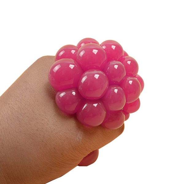 Snygg Squishy Meshboll Stressboll Tryck Grape Balls Hand Fidget Leksak Sensorisk Rolig Leksak