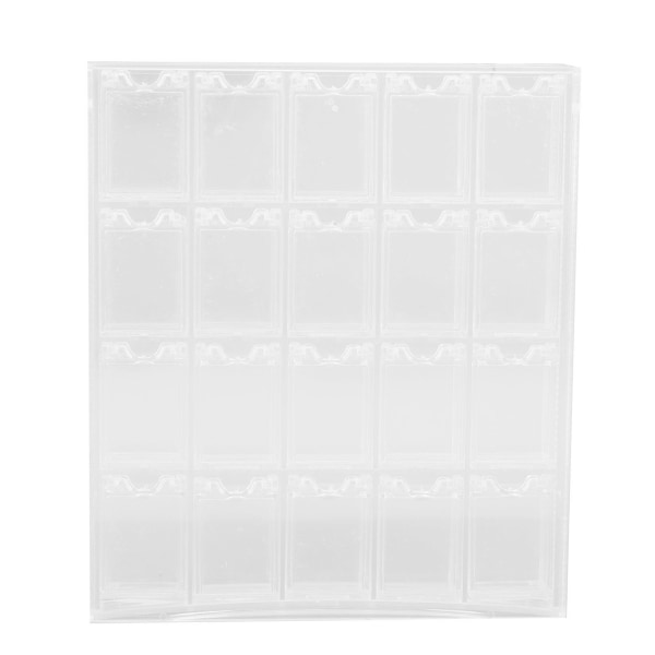20 Rums Nail Opbevaringsboks Aftagelig Transparent Multifunktionel Smykkegitter Organizer