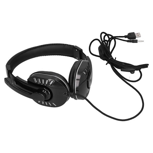 Gaming-hodetelefoner Lysende kablet headset med støydempende mikrofon for spillkonsoll