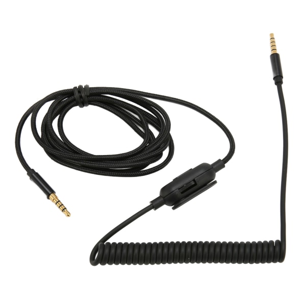 Hörlurar Spiral Kabel 6,6ft Justerbar Volym Ersättning Ljud Fjäder Kabel med Mute Switch för Astro A10 A30 A40