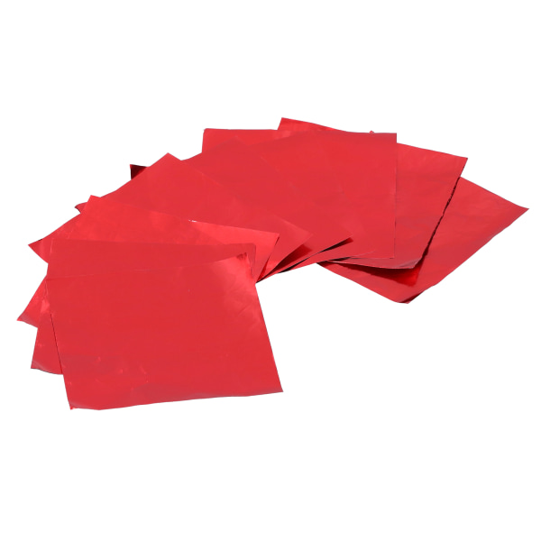 50 stk DIY bageemballage papir blankt stanniol papir til hjemmet Chokolade sød bageri rød