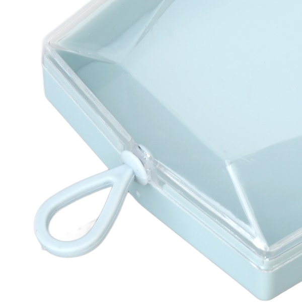 5 kpl puuteripuvun säilytyslaatikko läpinäkyvä multi kestävä puuteripuvun case korvakoruille kaulakoruille