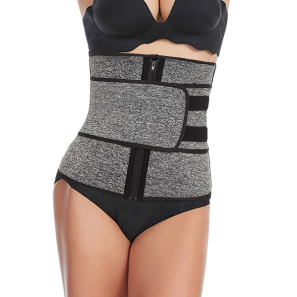 Dam Waist trainer Korsett Svettbältstrimmer Träning Fitness gray XXL