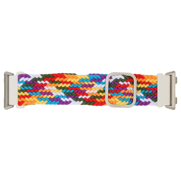 Justerbar Smartwatch-reim for Oppo Watch 2 46mm Strikket Elastisk Loop Urreim Erstatning Regnbue