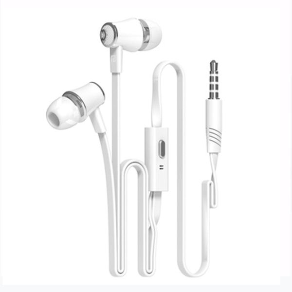 Langsdom JM21 Stereo In-Ear Hodetelefoner Mikrofon (Hvit) Hvit