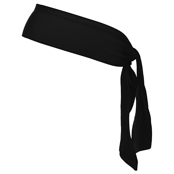 Nylon Sport Hårband Svettbands Huvudband Tillbehör för Yoga Basket Tennis Badminton Löpning Svart