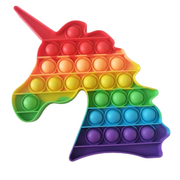Fidget-Pop it Toy, Unicorn Rainbow