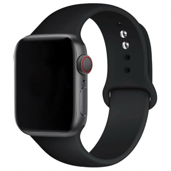 Silikon Klockarmband kompatibelt med Apple Watch, 38/40/41mm, Sv