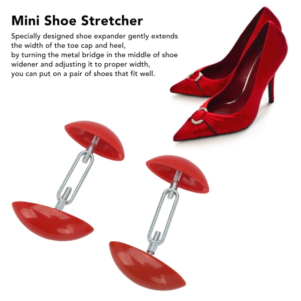 2st Mini Shoe Stretcher Professionell justerbar Shoe Shaper Expander Width Extender för män kvinnor