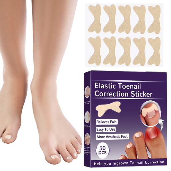 Tåneglekorrigeringsplaster Elastisk indgroede tåneglekorrektionsmærkater Pedicureværktøj