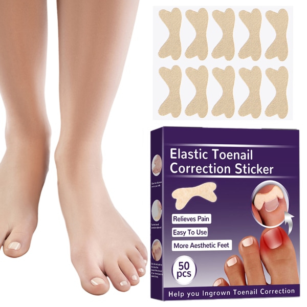 Toenail Corrector Patch Elastinen sisäänkasvaneiden varpaankynsien korjaustarrat Pedikyyrityökalut