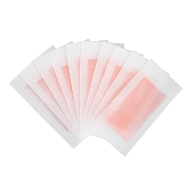 10 stk Hårfjerning Ben Krops Ansigt Vokspapir Hårfjerningsvoksstrimler (Pink)