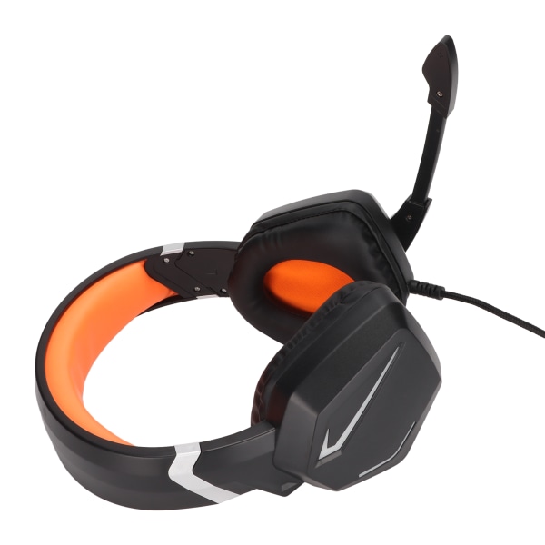 Gaming Headset Stereo Game Over Ear Hörlurar med Volymkontroll och Dynamisk RGB för PS4 för Switch för Xbox