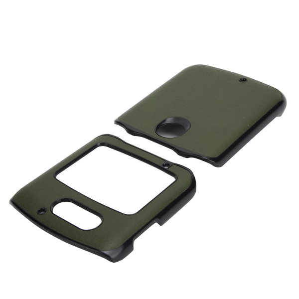 Mobiltelefon Case Stötsäker telefon läder cover för Motorola Razr 5GGreen