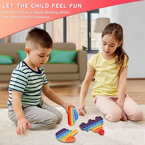 3-pak Pop It fidget legetøj til børn og voksne