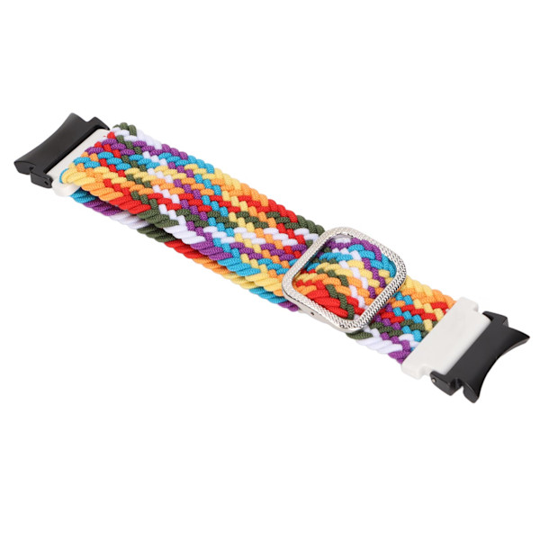 Armband i elastiskt nylon, flätad och justerbar, för Galaxy Watch 4 - Färgglad