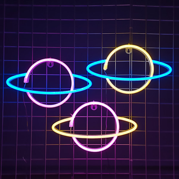 LED Planet Rocket Neonljus - Färgglad Ljusdesign 3