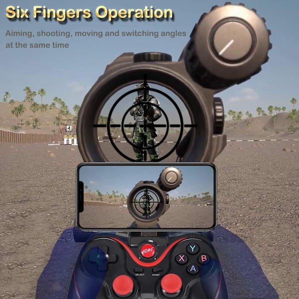 Megadream Android Bluetooth, trådløs spilcontroller