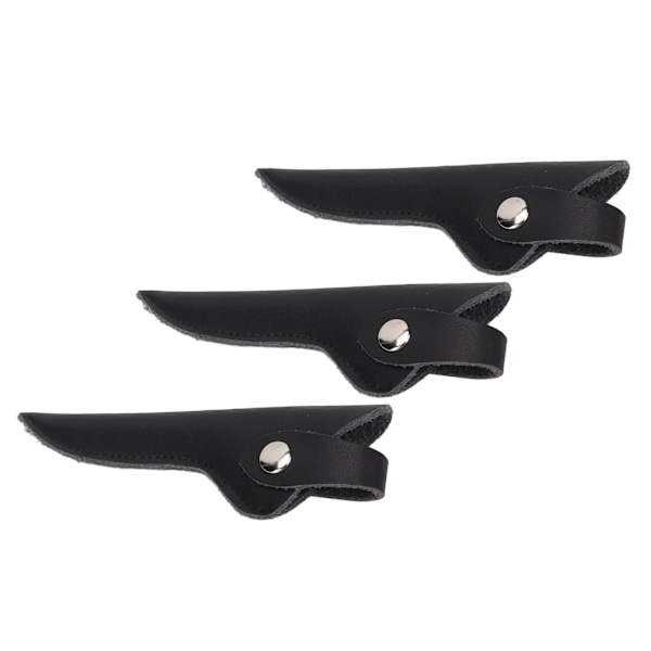 3-pack Frisör Saxpåse Minimalistisk Konstläder Barberare Hårklippningssax Väska för Frisörsalong Skönhetssalong