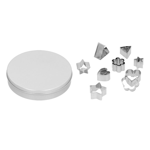 24 stk Geometriske Kakeformer i Rustfritt Stål DIY Kakeutsteker Sett for Bakverk Deig Leire