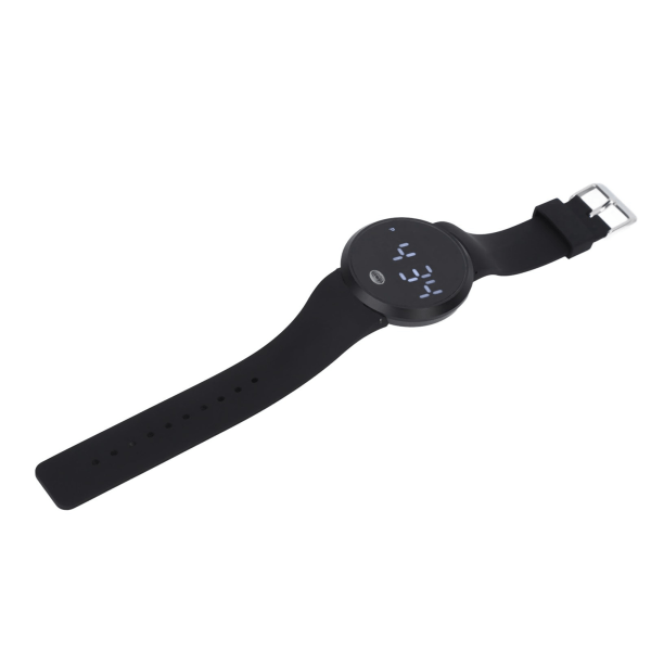 LED- watch kosketusnäyttö Säädettävä vedenpitävä tyylikäs watch vapaa-ajan urheilujuhliin Musta