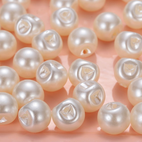 50 stk/100 stk Perle Knapper Sy Scrapbooking 50 stk